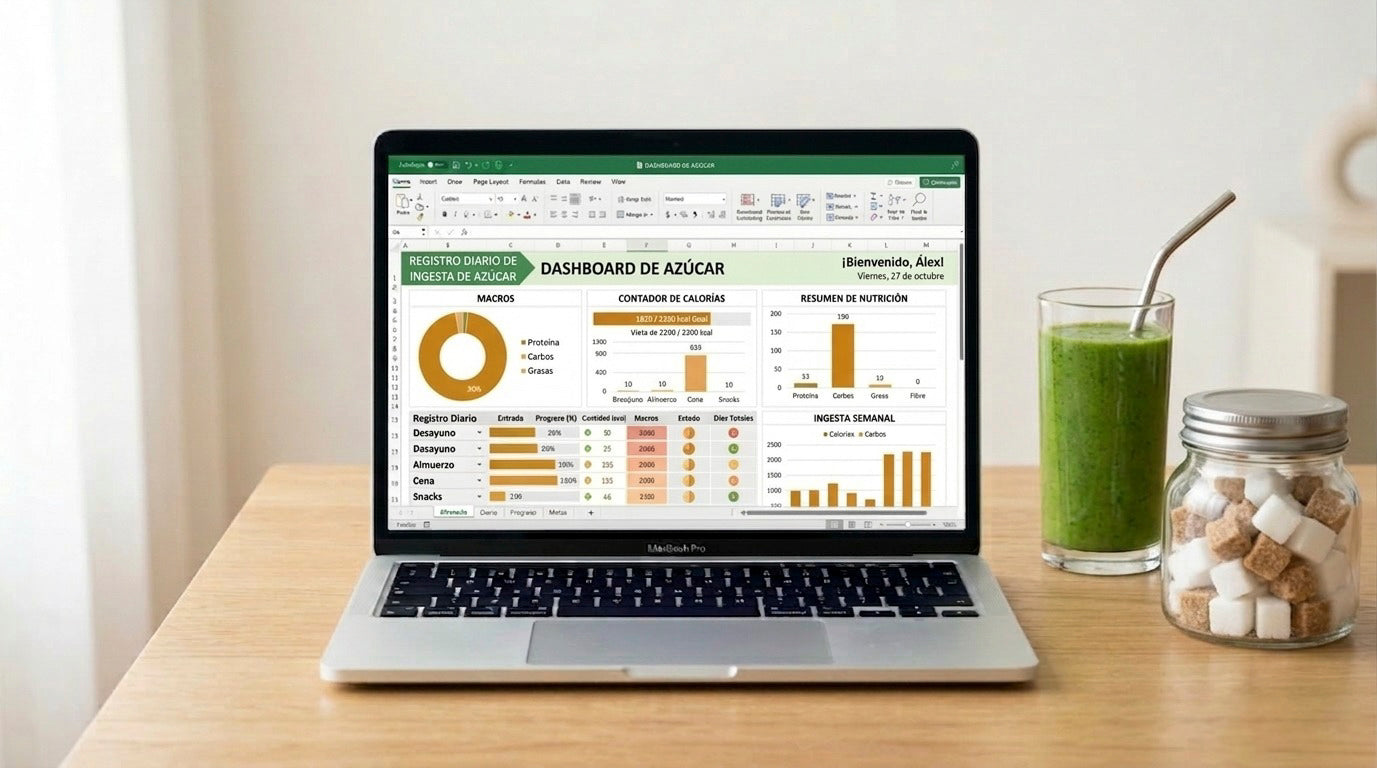 Plantilla Excel Dieta Azúcar