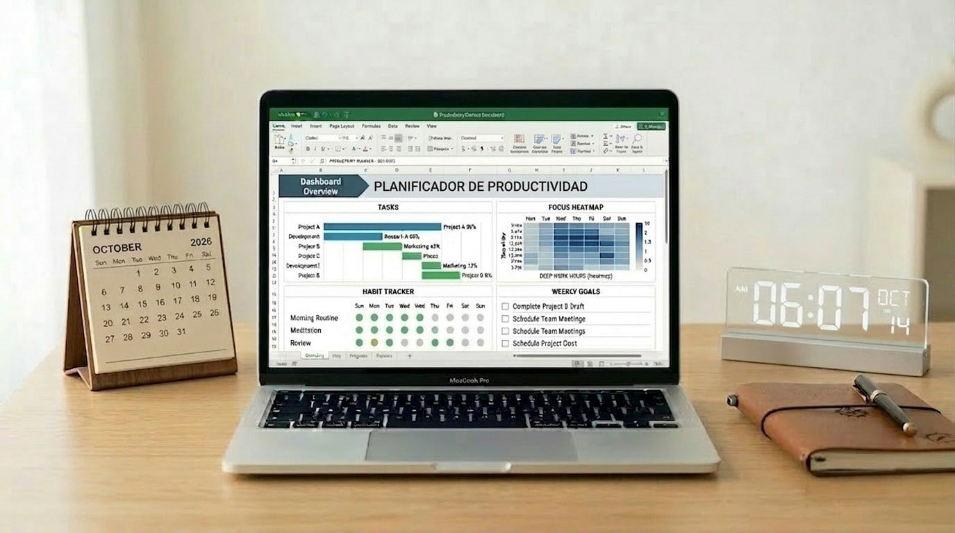 Plantilla Excel Planificador de Productividad