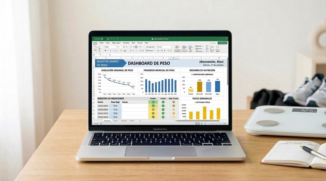 Plantilla Excel Dieta Peso